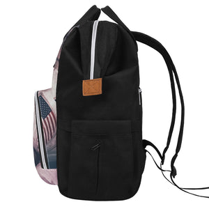 American Astronaut Cat Print Diaper Bag