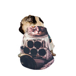 American Astronaut Cat Print Dog Zip Up Jacket