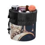 American Astronaut Cat Print Drawstring Makeup Bag