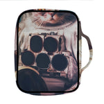 American Astronaut Cat Print Front Pocket Bible Bag