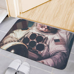 American Astronaut Cat Print Indoor Door Mat