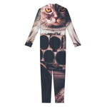 American Astronaut Cat Print Jumpsuit