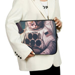 American Astronaut Cat Print Laptop Sleeve