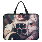 American Astronaut Cat Print Laptop Sleeve With Handle