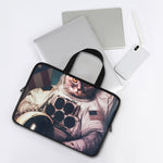 American Astronaut Cat Print Laptop Sleeve With Handle