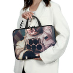 American Astronaut Cat Print Laptop Sleeve With Handle