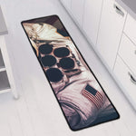 American Astronaut Cat Print Long Kitchen Mat