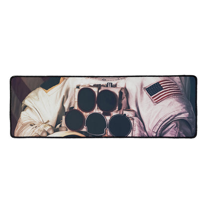 American Astronaut Cat Print Long Kitchen Mat