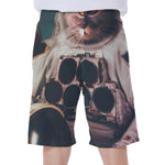 American Astronaut Cat Print Men's Beach Shorts