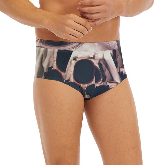 American Astronaut Cat Print Men's Briefs