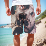 American Astronaut Cat Print Men's Cargo Shorts
