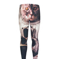 American Astronaut Cat Print Men's Leggings