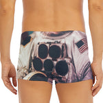 American Astronaut Cat Print Men's Short Boxer Briefs