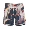 American Astronaut Cat Print Men's Athletic Shorts