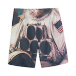 American Astronaut Cat Print Men's Sports Shorts
