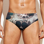 American Astronaut Cat Print Men's Swim Briefs