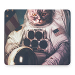 American Astronaut Cat Print Mouse Pad