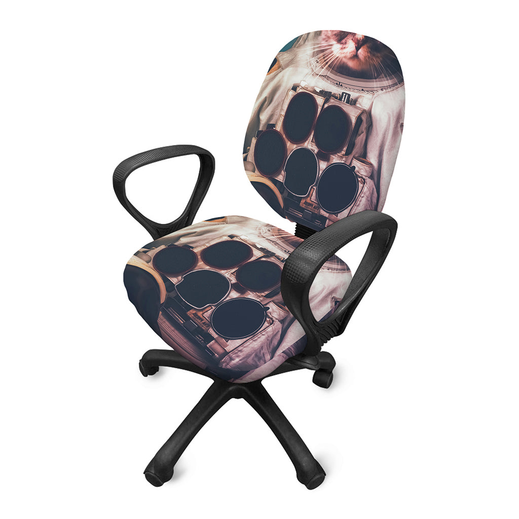 American Astronaut Cat Print Office Chair Cover