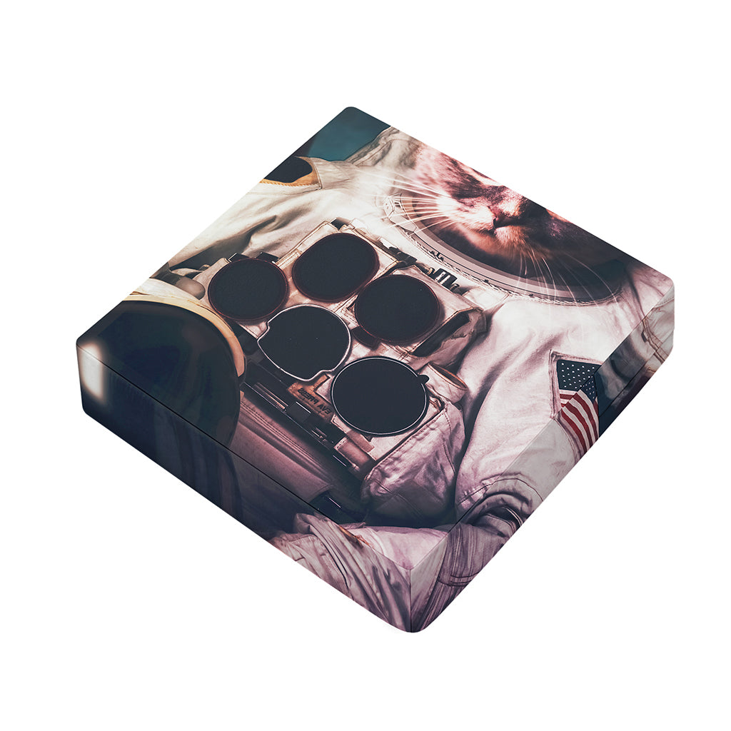 American Astronaut Cat Print Outdoor Seat Cushion Cover