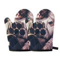 American Astronaut Cat Print Oven Mitts