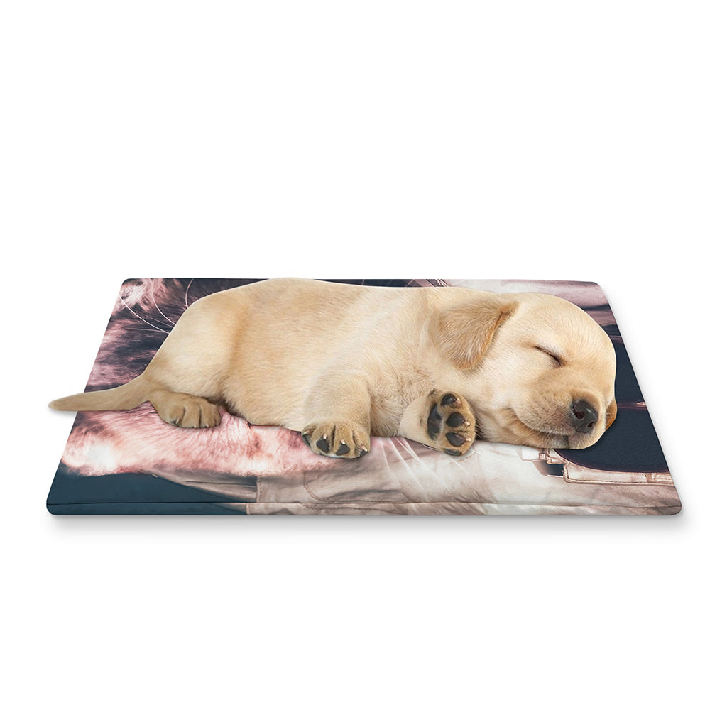 American Astronaut Cat Print Pet Cooling Mat Cover