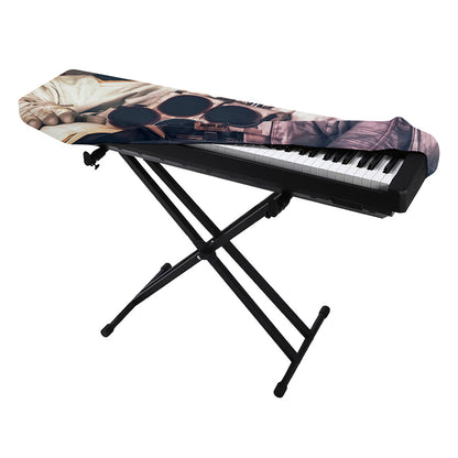 American Astronaut Cat Print Piano Keyboard Cover