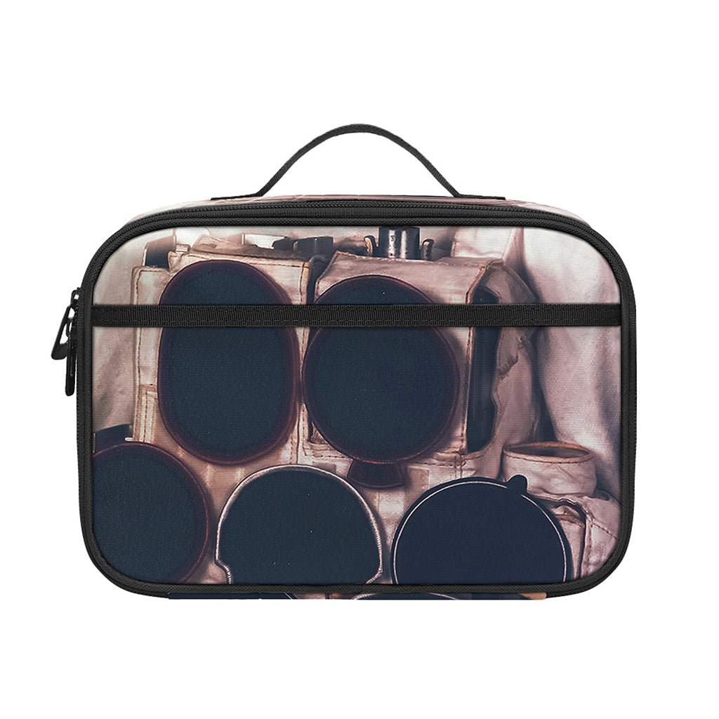 American Astronaut Cat Print Portable Lunch Bag