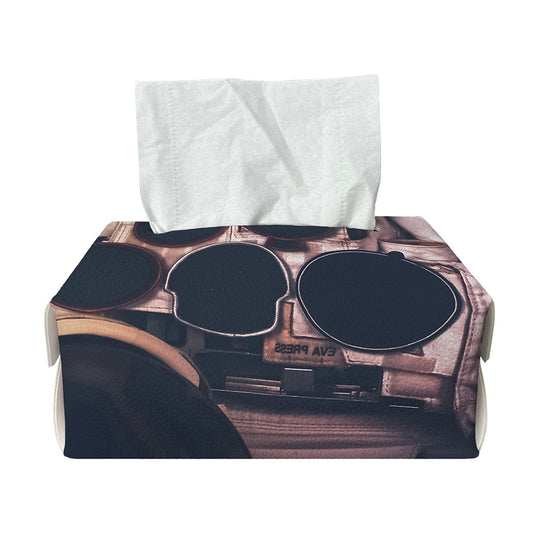 American Astronaut Cat Print Rectangle Tissue Box Cover