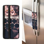 American Astronaut Cat Print Refrigerator Handle Covers