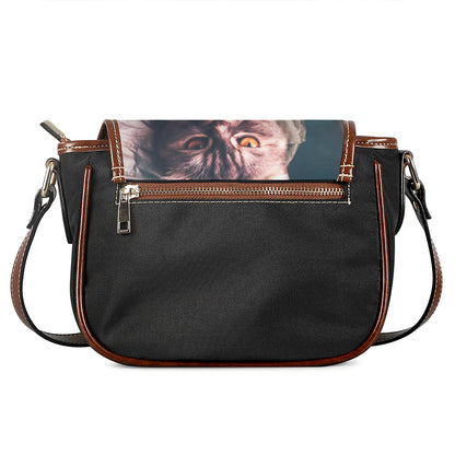 American Astronaut Cat Print Saddle Bag