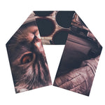 American Astronaut Cat Print Scarf
