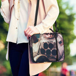 American Astronaut Cat Print Shoulder Strap Bible Bag