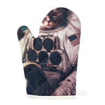 American Astronaut Cat Print Single Oven Mitt
