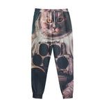 American Astronaut Cat Print Sweatpants