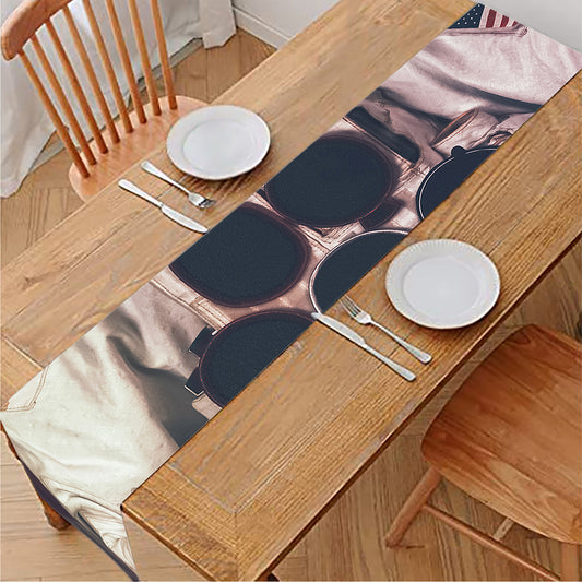 American Astronaut Cat Print Table Runner