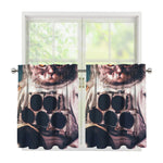 American Astronaut Cat Print Tier Curtains