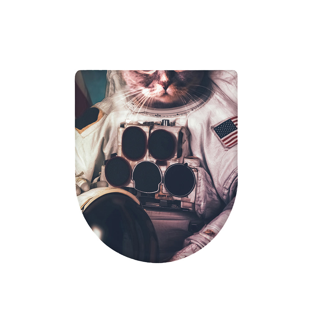 American Astronaut Cat Print Toilet Lid Cover