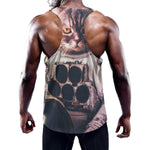 American Astronaut Cat Print Training Tank Top