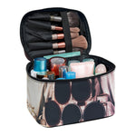 American Astronaut Cat Print Travel Makeup Bag