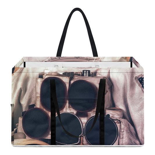 American Astronaut Cat Print Utility Tote Bag