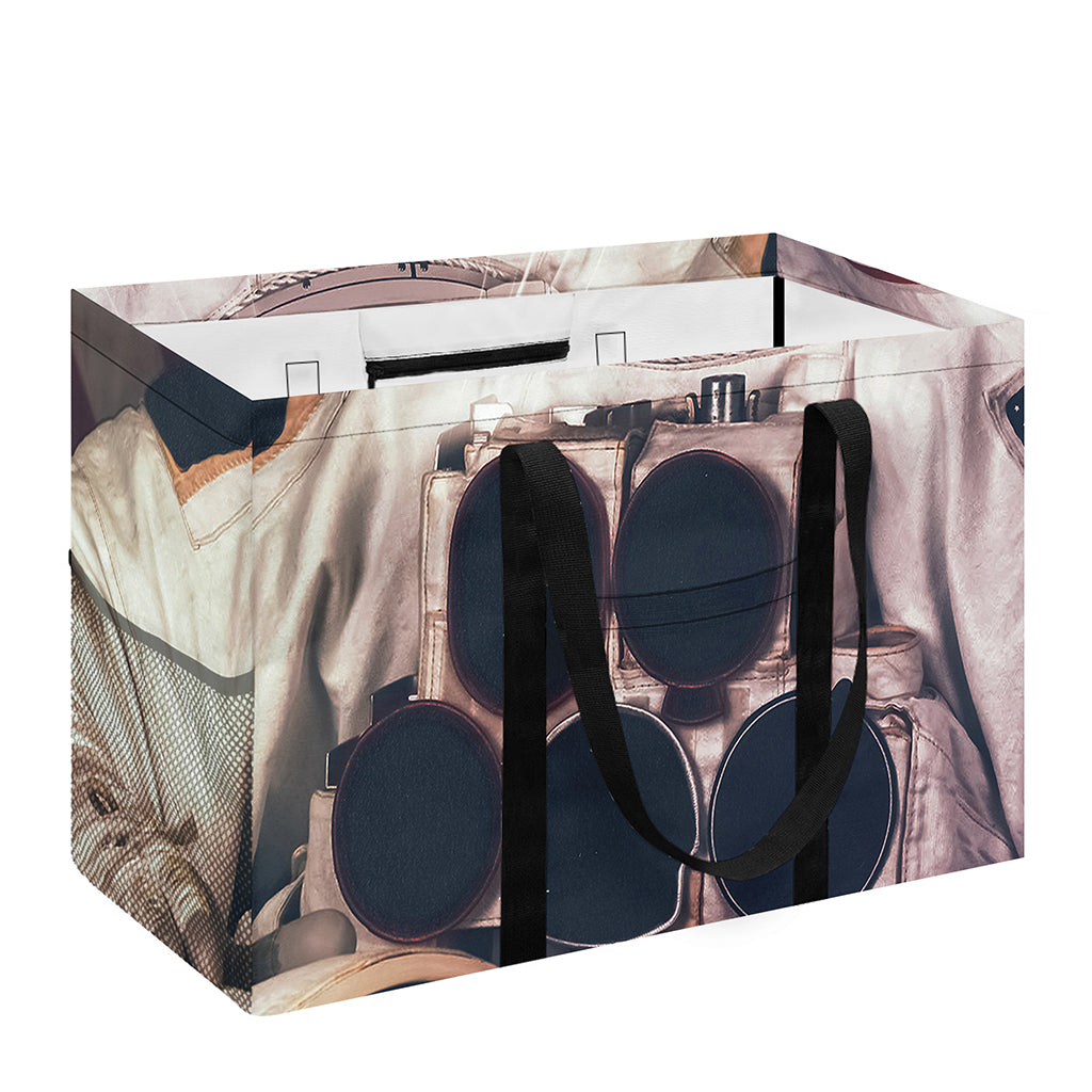 American Astronaut Cat Print Utility Tote Bag