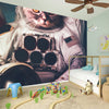 American Astronaut Cat Print Wall Sticker