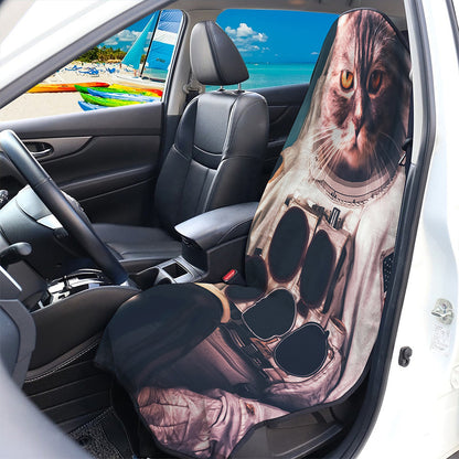 American Astronaut Cat Print Waterproof Car Seat Cover