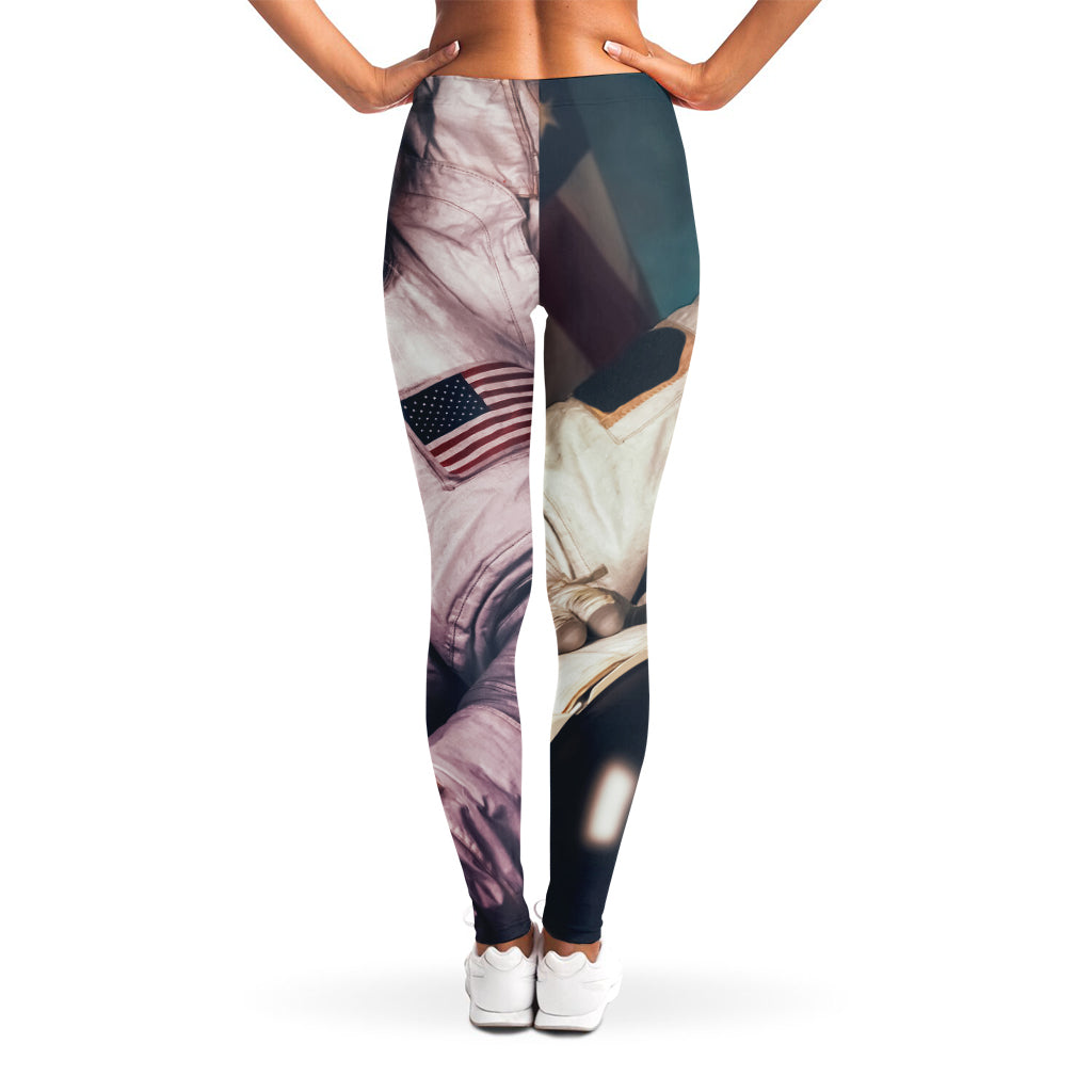 American Astronaut Cat Print Women's Leggings