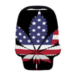 American Cannabis Leaf Flag Print Baby Seat Cover