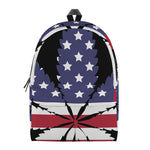 American Cannabis Leaf Flag Print Backpack