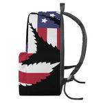 American Cannabis Leaf Flag Print Backpack