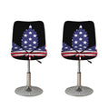 American Cannabis Leaf Flag Print Bar Stool Covers