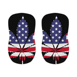 American Cannabis Leaf Flag Print Bar Stool Covers