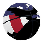 American Cannabis Leaf Flag Print Basketball